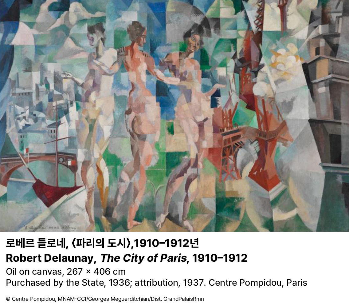로베르 들로네, 〈파리의 도시〉,1910&ndash;1912년